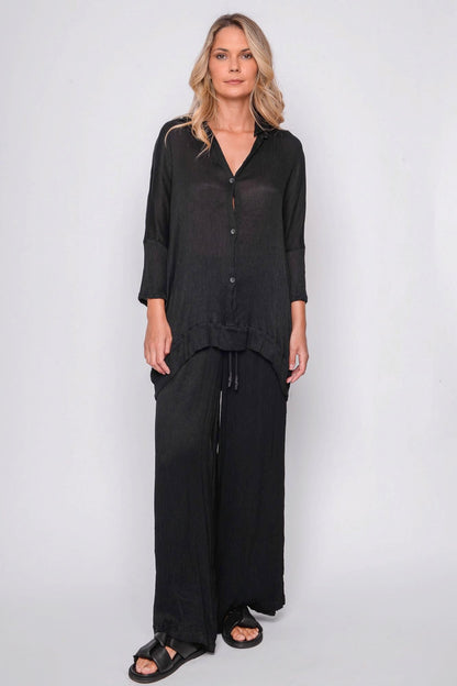 261.11.02 100% MODAL CRINKLE 100 BLACK