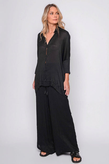 261.11.02 100% MODAL CRINKLE 100 BLACK