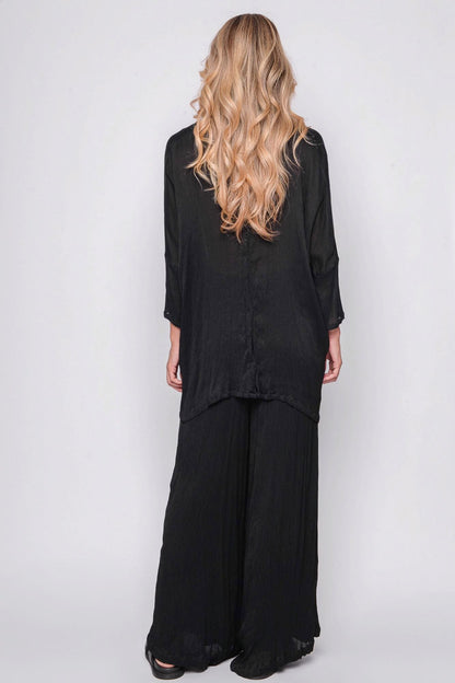 261.11.02 100% MODAL CRINKLE 100 BLACK