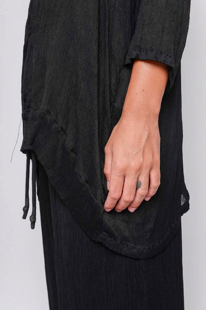 261.11.02 100% MODAL CRINKLE 100 BLACK