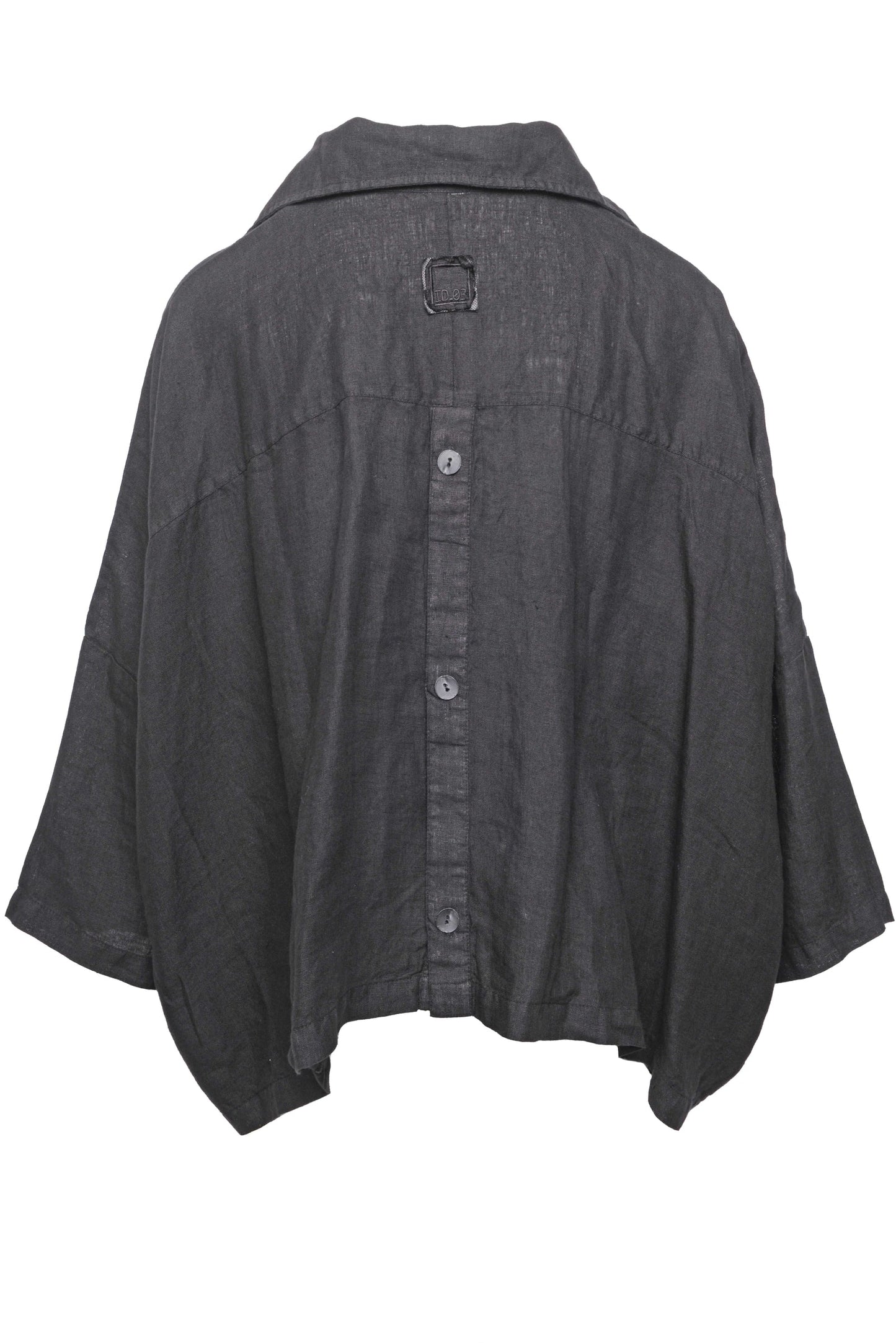 ID.03.03.02 woven 100% linen 100 BLACK