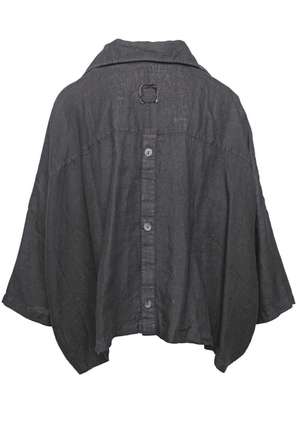 ID.03.03.02 woven 100% linen 100 BLACK